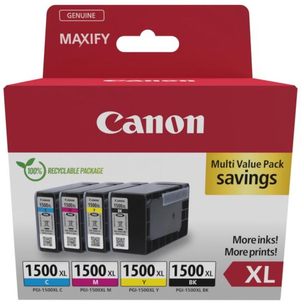 Canon Μελάνι Inkjet PGI-1500XL CMYK Multipack (9182B010)