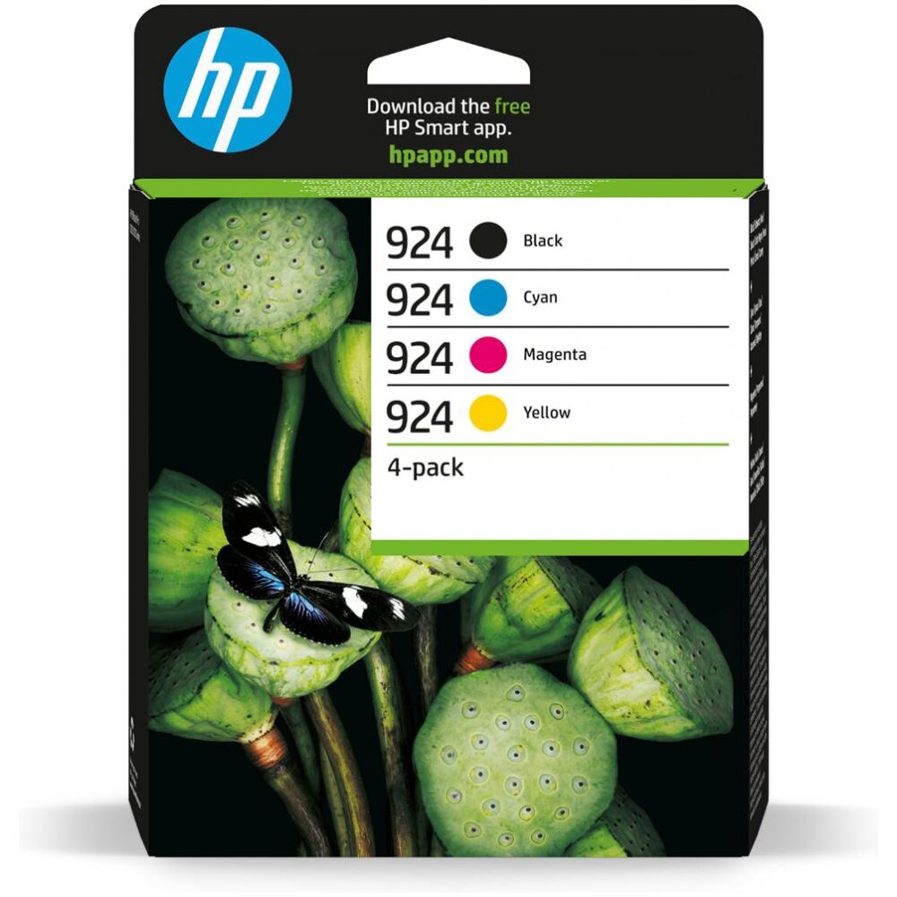 HP Μελάνι Inkjet No.924 CMYK 4-Pack (6C3Z1NE)
