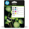 HP Μελάνι Inkjet No.924 CMYK 4-Pack (6C3Z1NE)