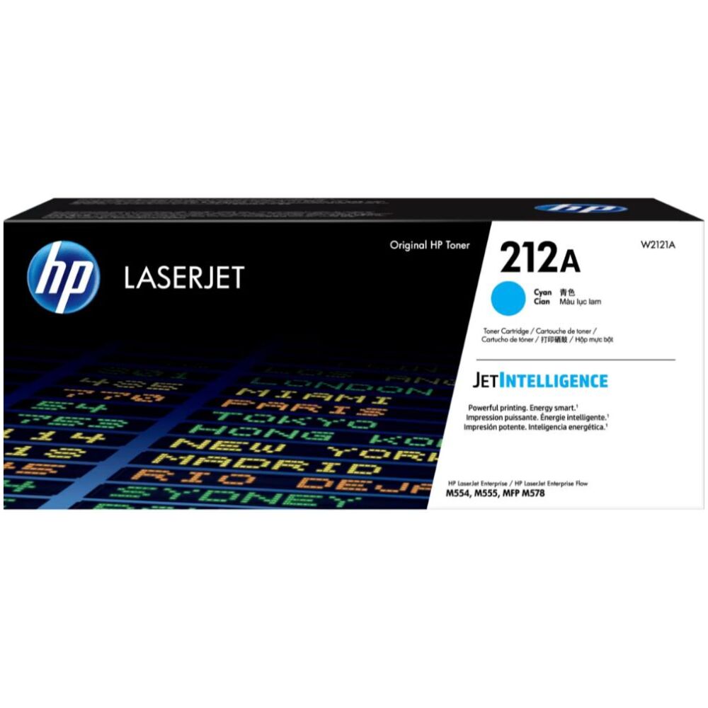 HP 212A Original LaserJet Toner Cartridge Cyan (W2121A)