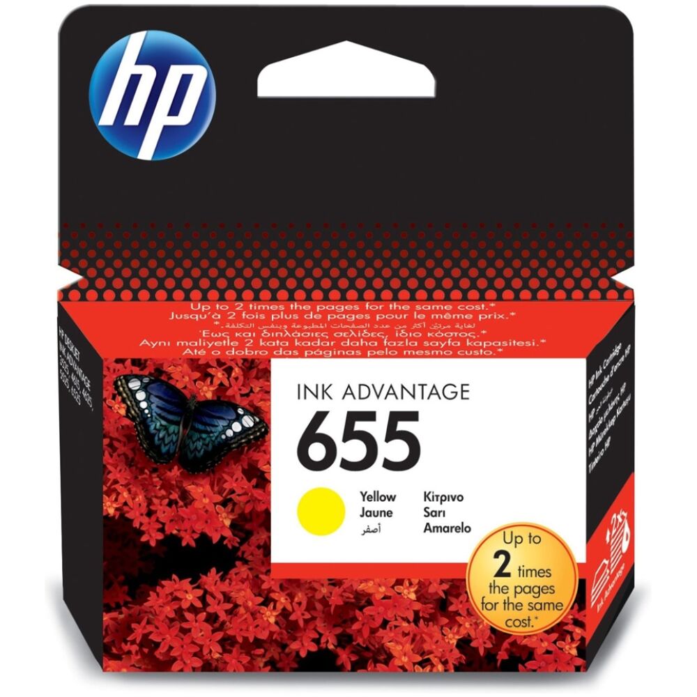 HP Μελάνι Inkjet No.655 Yellow (CZ112AE)