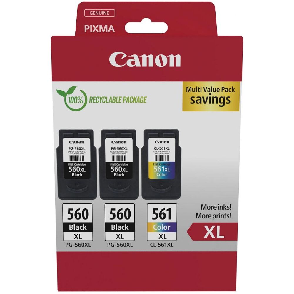 Canon Μελάνι Inkjet PG-560XLx2/CL-561XL MultiPack (3712C009)