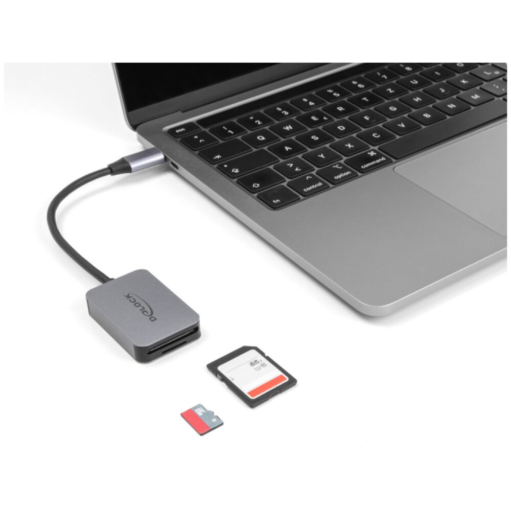 DELOCK card reader 91009 για SD & micro SD, USB-C, 5 Gbps, γκρι - Image 2