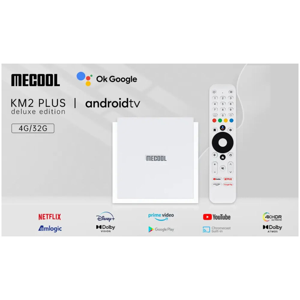 MECOOL TV Box KM2 Plus Deluxe, Google πιστοποίηση, 4K, WiFi, Android 11 - Image 2