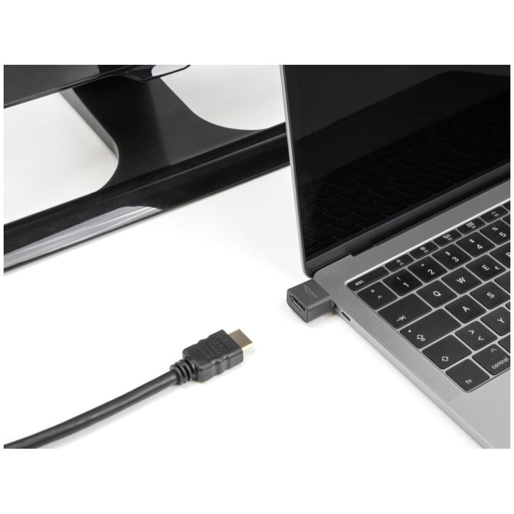 DELOCK αντάπτορας USB-C σε HDMI 64256, 4K/30Hz, μαύρος - Image 2