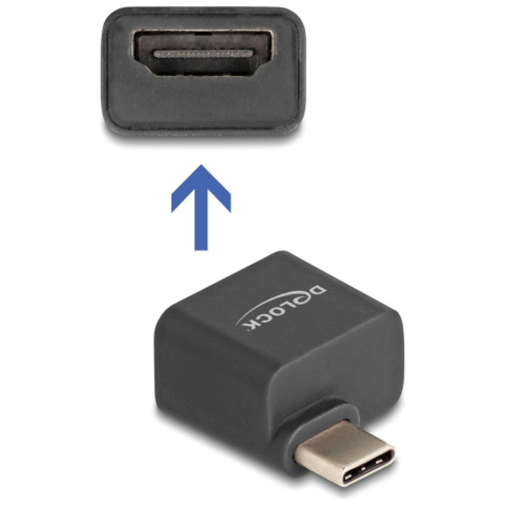 DELOCK αντάπτορας USB-C σε HDMI 64256, 4K/30Hz, μαύρος
