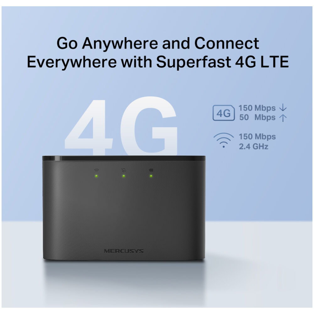 MERCUSYS router MT110, 4G LTE, WiFi 150 Mbps, 2200mAh, Ver. 1.0 - Image 2
