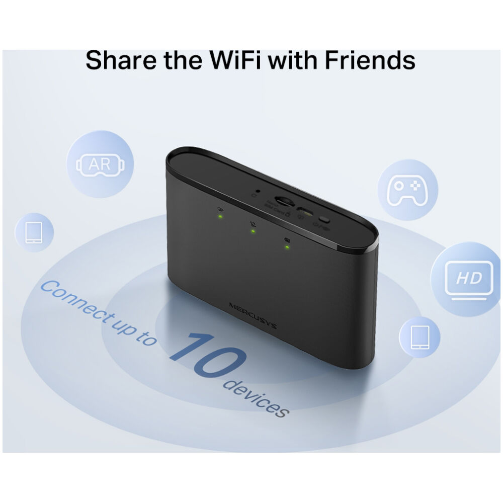 MERCUSYS router MT110, 4G LTE, WiFi 150 Mbps, 2200mAh, Ver. 1.0 - Image 5