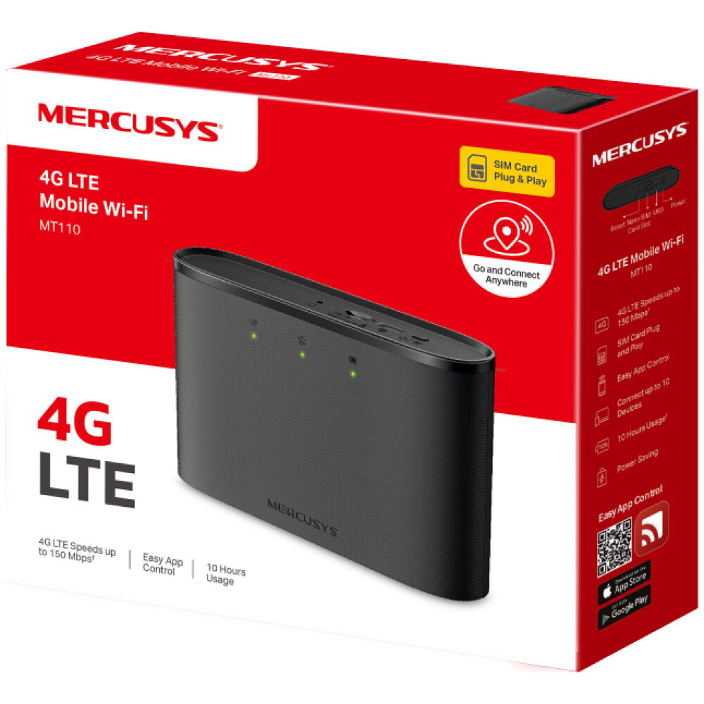 MERCUSYS router MT110, 4G LTE, WiFi 150 Mbps, 2200mAh, Ver. 1.0 - Image 9
