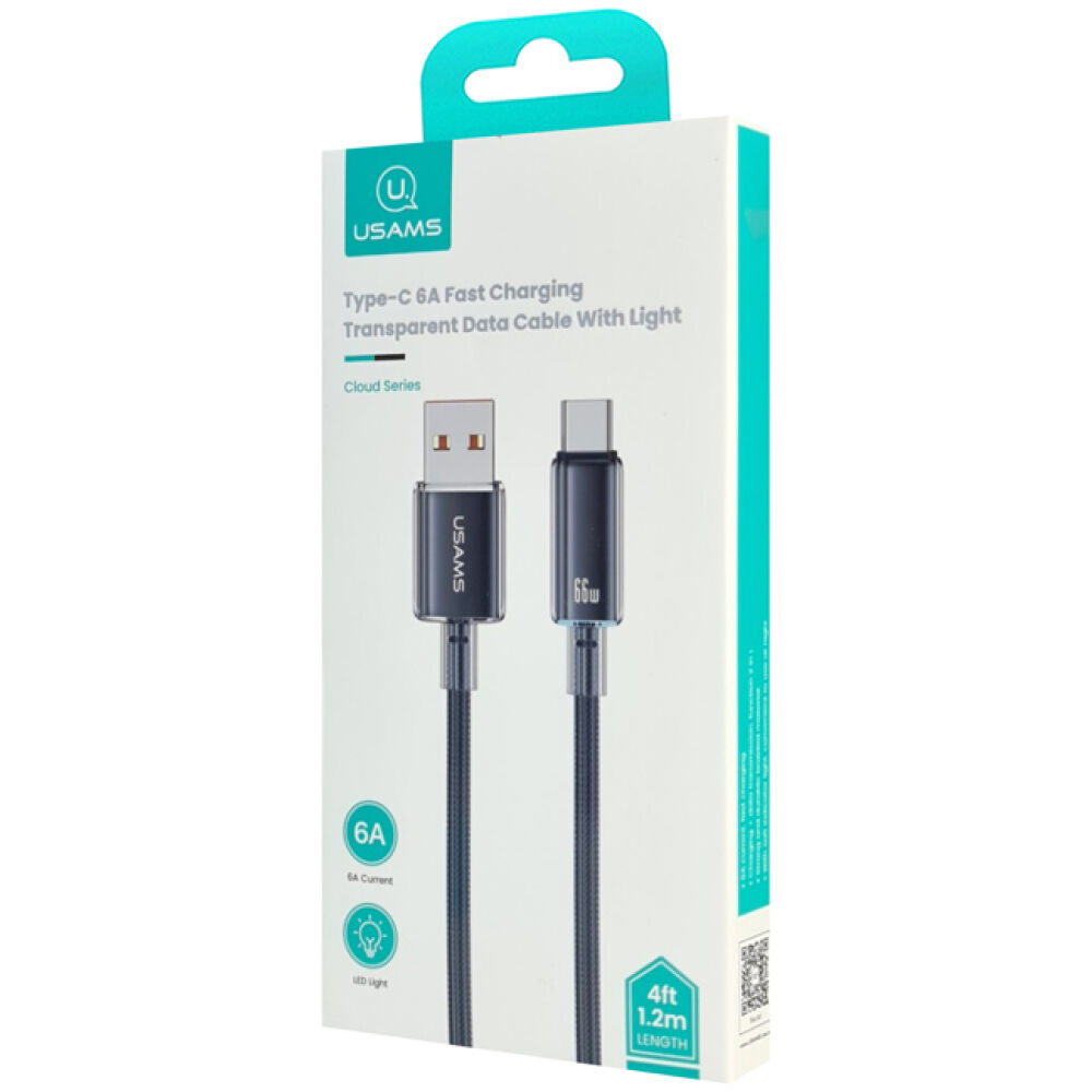 USAMS καλώδιο USB-C σε USB US-SJ658, 66W, 480Mbps, 1.2m, μαύρο - Image 4