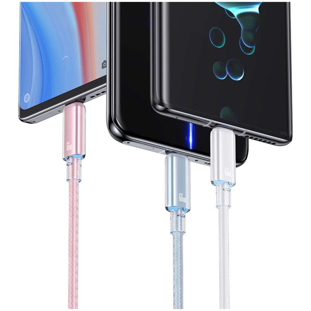 USAMS καλώδιο USB-C σε USB US-SJ658, 66W, 480Mbps, 1.2m, λευκό - Image 3