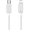 USAMS καλώδιο Lightning σε USB-C US-SJ692, 30W, 480Mbps, 1m, λευκό