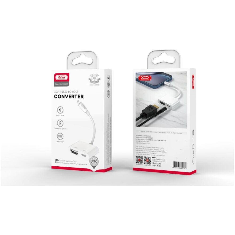 XO HUB005 HUB LIGHTNING ΣΕ HDMI 1080P