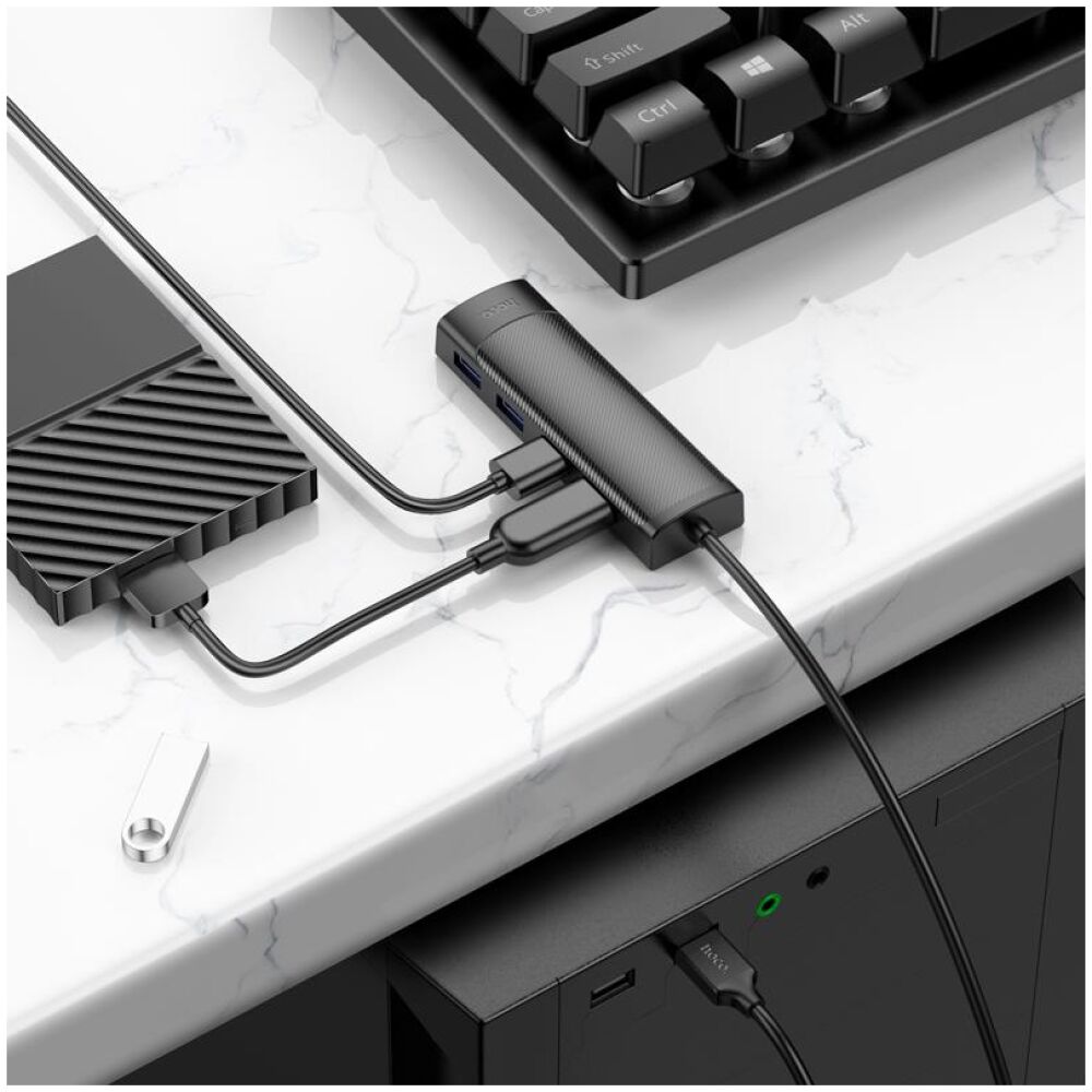 HOCO HB41 4 IN 1 ADAPTER (USB TO USB3.0*4) - Image 3