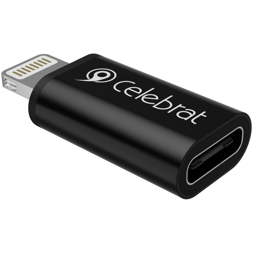 CELEBRAT αντάπτορας Lightning σε USB-C CA-03, 2A, 480Mbps, μαύρος - Image 5