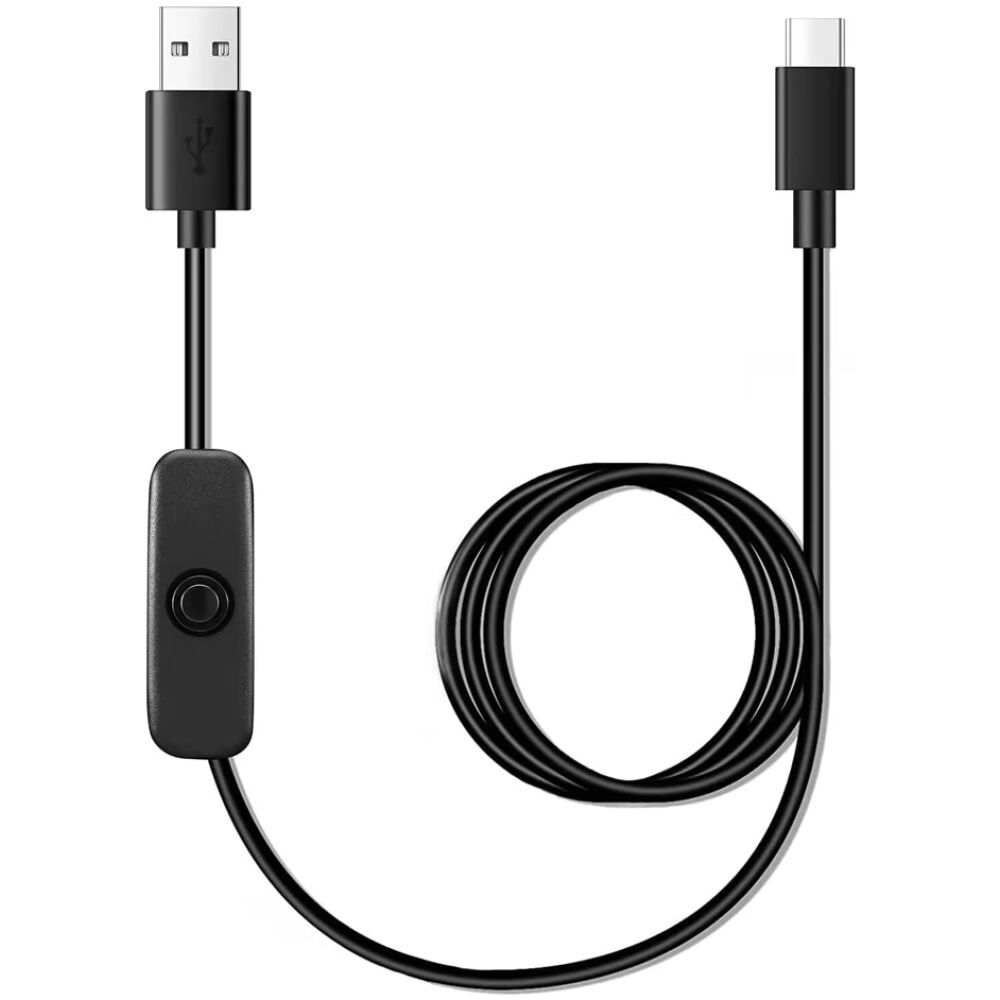 POWERTECH καλώδιο USB-C σε USB CAB-UC085 με διακόπτη, 10W, 2m, μαύρο