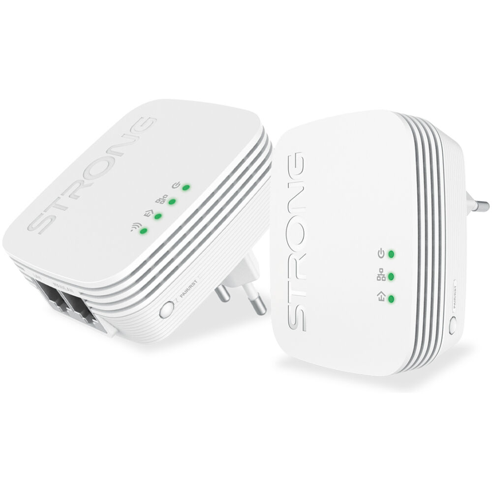 STRONG Powerline Kit POWERLWF600DUOMINI, 600Mbps, 300Mbps WiFi, 2τμχ