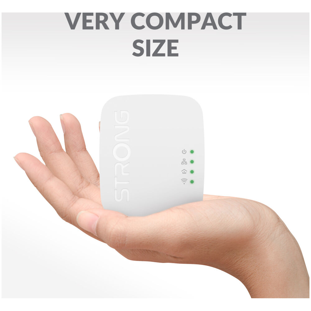 STRONG Powerline Kit POWERLWF600DUOMINI, 600Mbps, 300Mbps WiFi, 2τμχ - Image 4