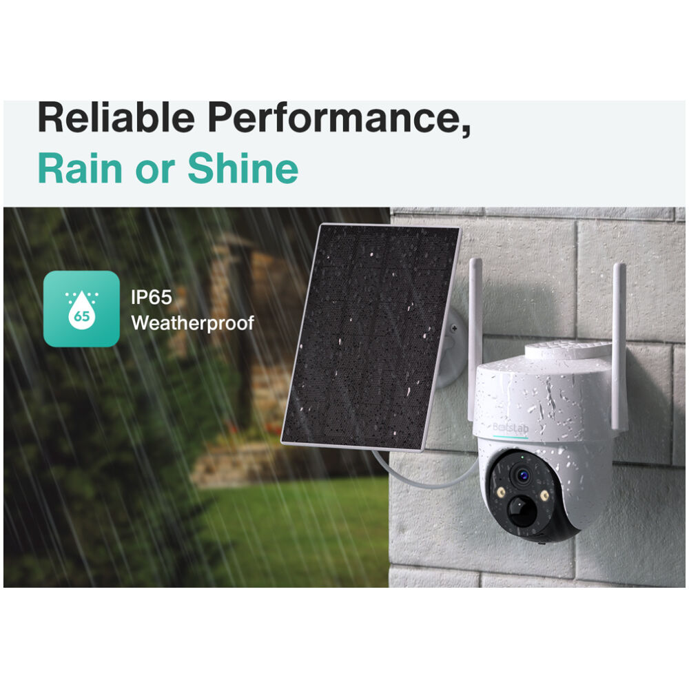 BOTSLAB smart ηλιακή κάμερα W313, 3MP/2K, WiFi, PTZ, SD, 5200mAh, IP65 - Image 13