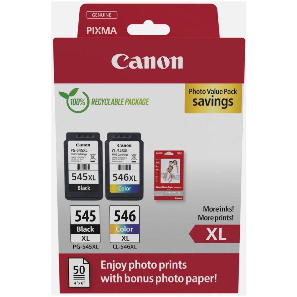 Canon Μελάνι Inkjet PG-545XL/CL-546XL Photo Value (8286B011)