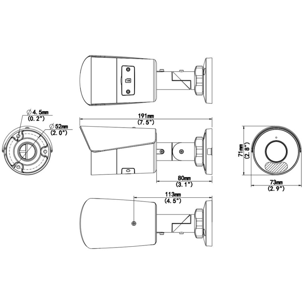 UNIARCH IP κάμερα IPC-B128-APF28KM, 2.8mm, 8MP, PoE, SD, IR 30m - Image 4