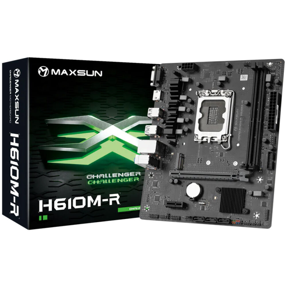 MAXSUN μητρική Challenger H610M-R V2, 2x DDR4, s1700, USB 3.2, 1G LAN, M-ATX - Image 4