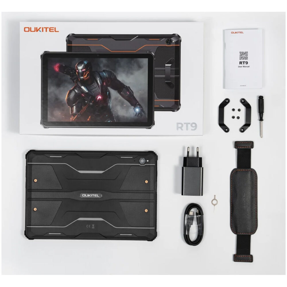 OUKITEL tablet RT9, 10.1", 6/256GB, 4G, 11000mAh, IP68/IP69K, μαύρο - Image 4