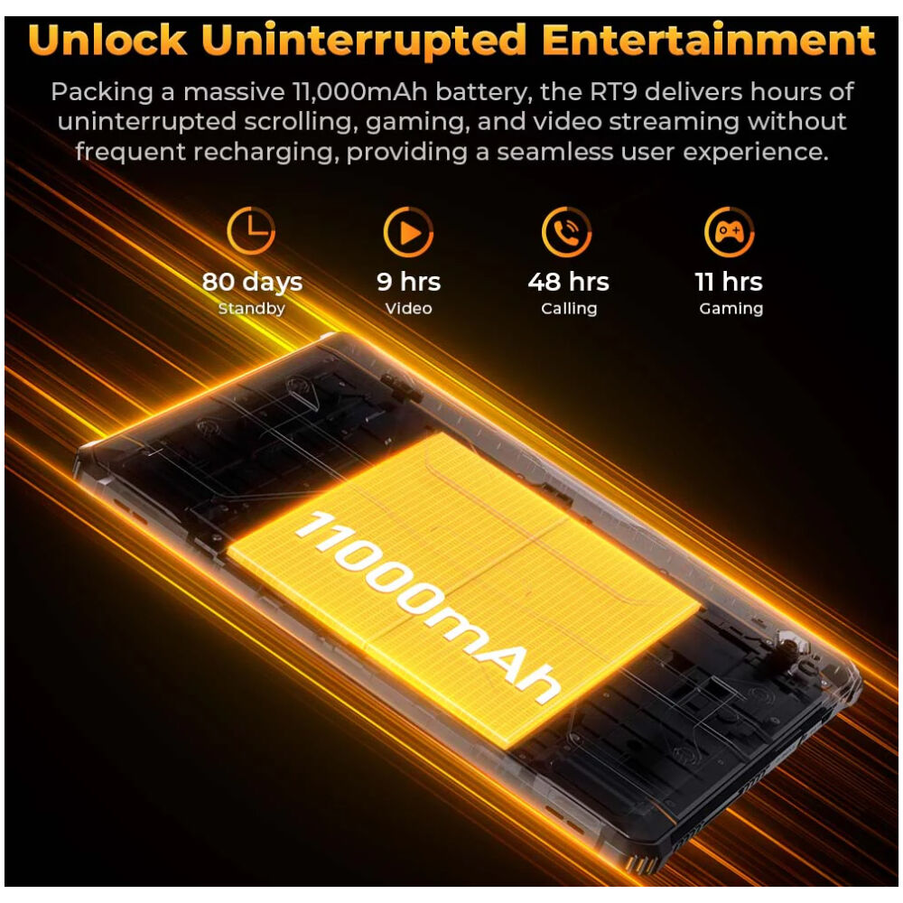 OUKITEL tablet RT9, 10.1", 6/256GB, 4G, 11000mAh, IP68/IP69K, μαύρο - Image 8