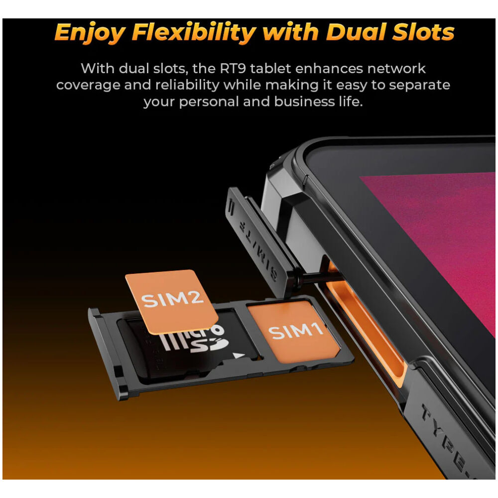 OUKITEL tablet RT9, 10.1", 6/256GB, 4G, 11000mAh, IP68/IP69K, μαύρο - Image 11