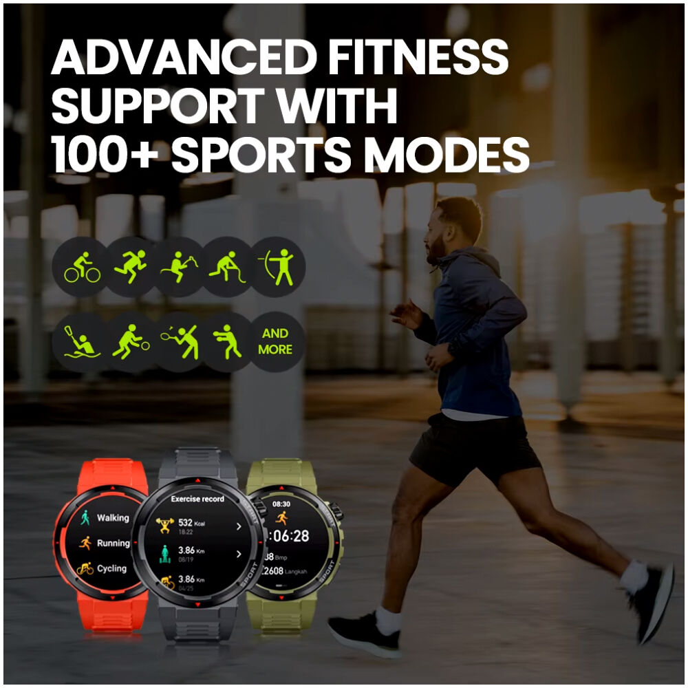 ZEBLAZE smartwatch Ares 3 Plus, heart rate, 1.43" AMOLED, IP68, μαύρο - Image 5