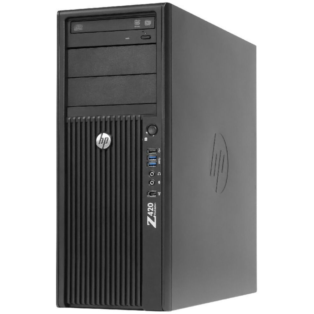 HP Workstation Z420, Refurbished Grade A Repainted, E5-1620, 16GB, 500GB HDD, AMD FirePro W2100, DVD, FreeDOS