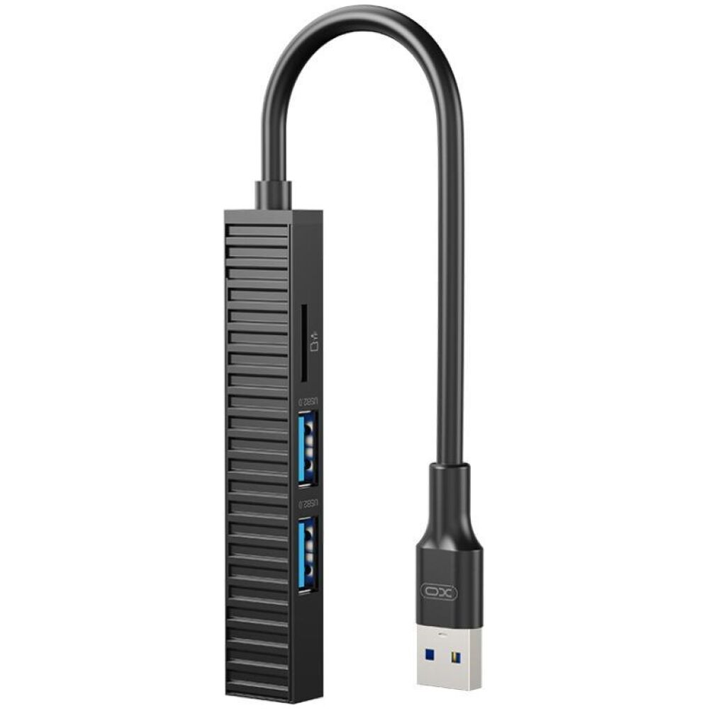 XO HUB014A PLASTIC PORTABLE 4 IN 1 DOCKING STATION USB (USB3.0+2x USB2.0+TF)
