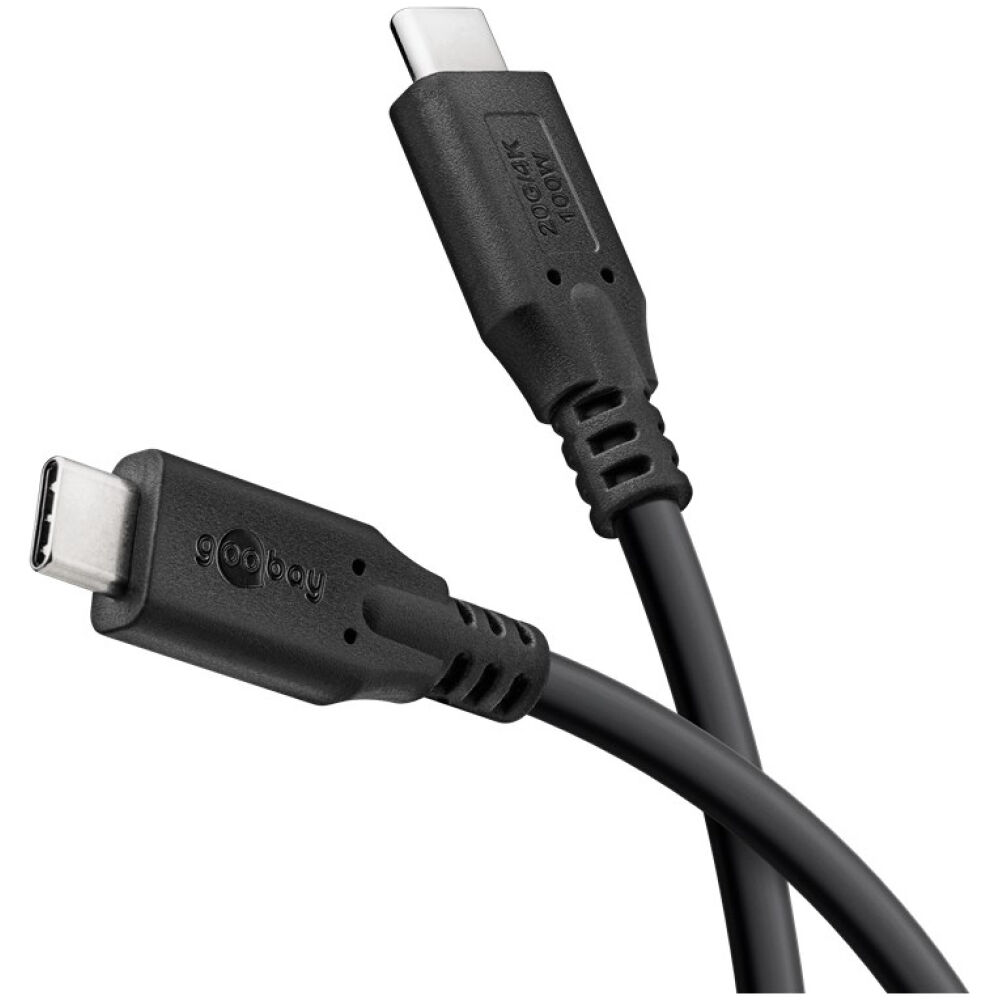 GOOBAY καλώδιο USB-C 74196, USB4, 100W, 20Gbps, 4K/60Hz, 1.5m, μαύρο - Image 7