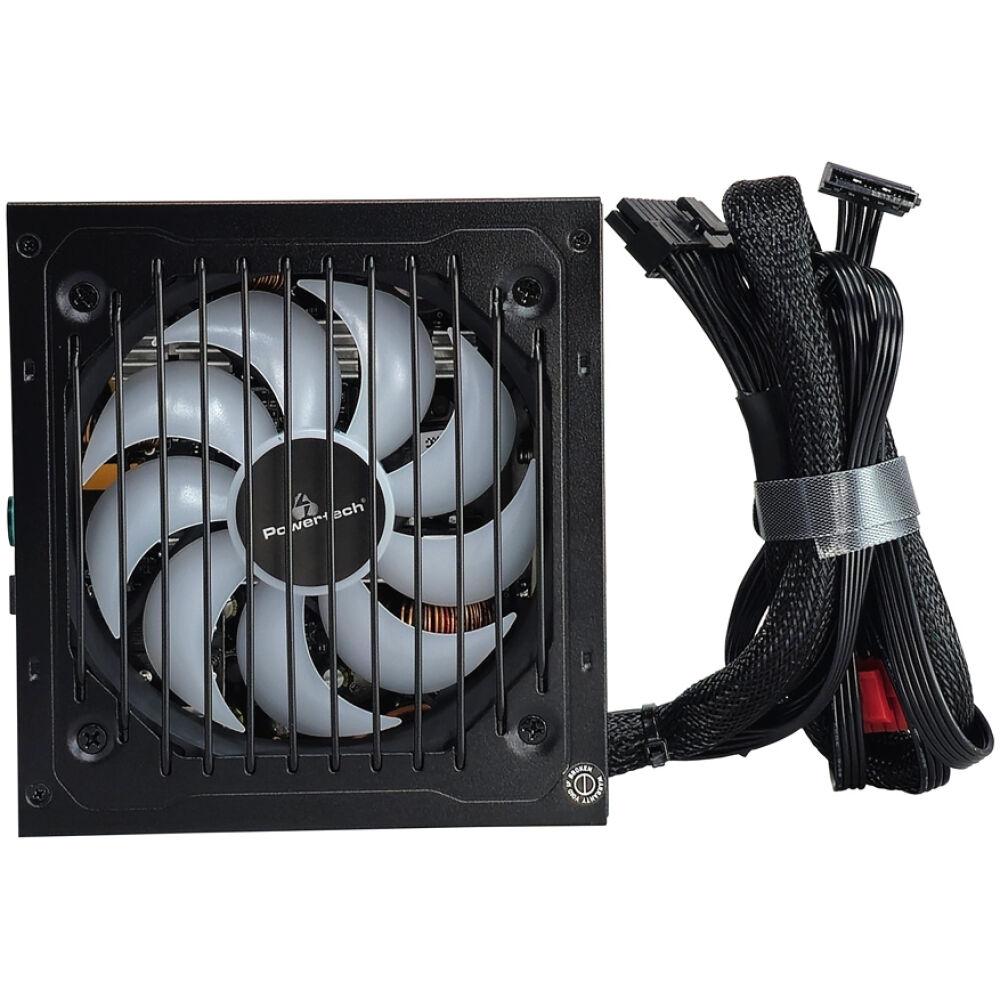 POWERTECH τροφοδοτικό PC PT-1311, 80PLUS Bronze, 700W, ATX, 120mm RGB Fan, Semi Modular - Image 4