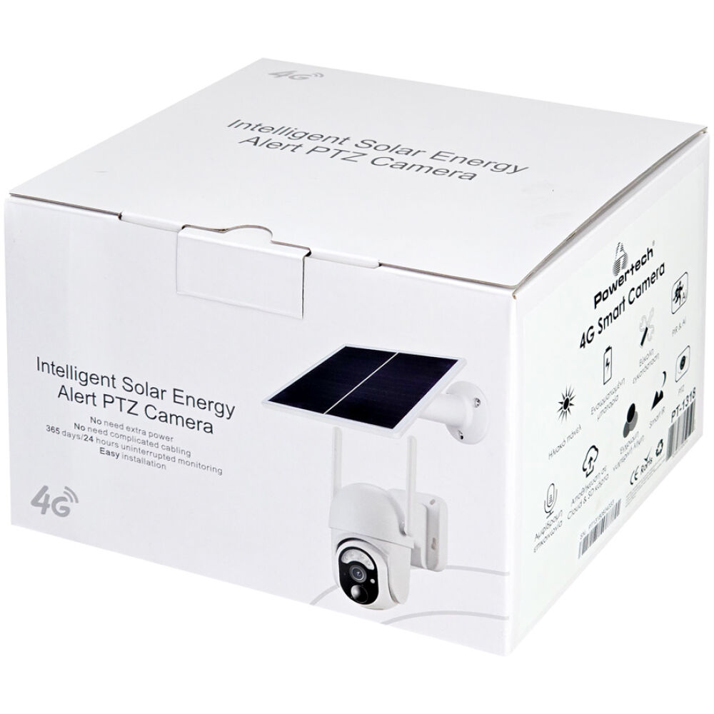 POWERTECH smart ηλιακή κάμερα κυνηγού PT-1318, 3MP, 4G, PTZ, SD, IP65 - Image 4