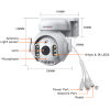 SECTEC smart κάμερα ST-515C-3MTY, 3MP, WiFi, SD, PTZ, IP65 - Image 9