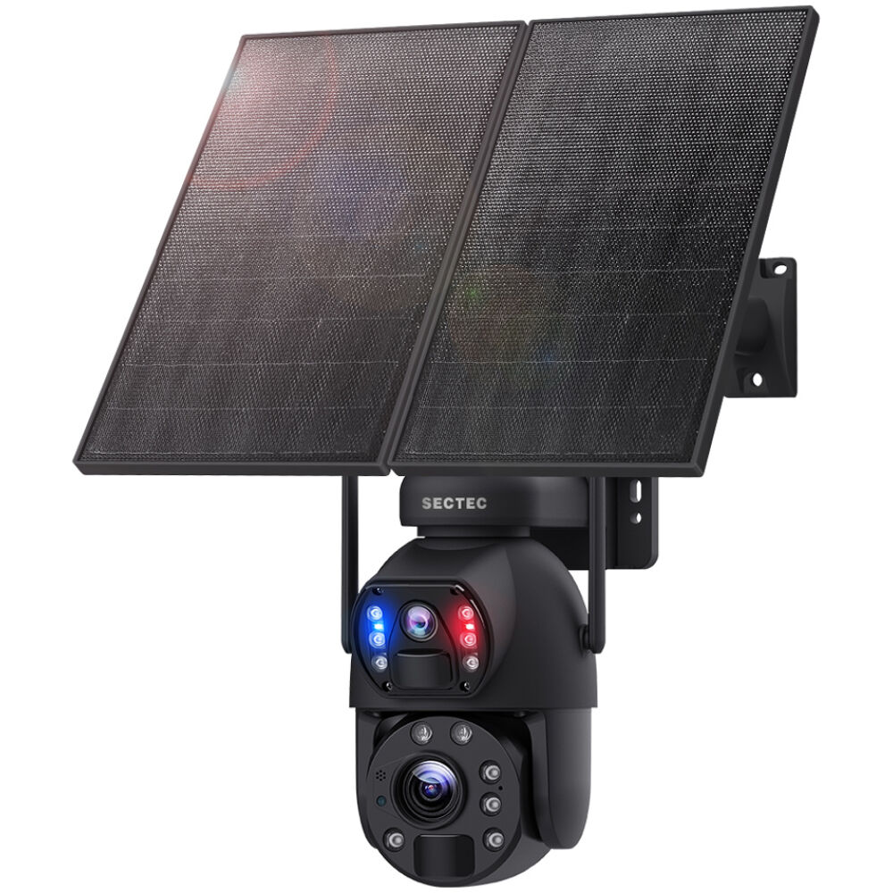 SECTEC smart ηλιακή κάμερα ST-598-6M-4G-20W-EU, 3MP dual lens, 20x zoom, 4G, SD, PTZ
