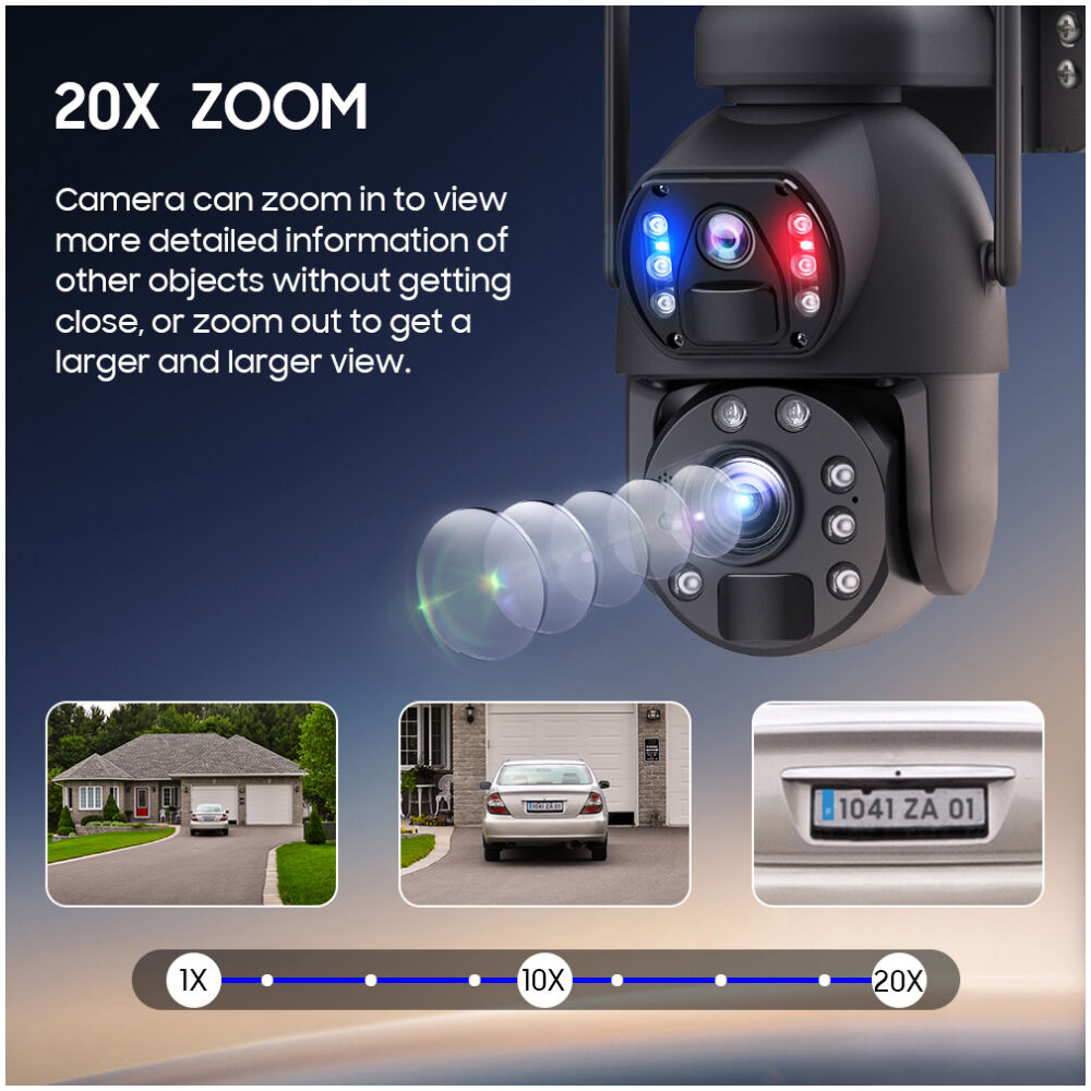 SECTEC smart ηλιακή κάμερα ST-598-6M-4G-20W-EU, 3MP dual lens, 20x zoom, 4G, SD, PTZ - Image 8