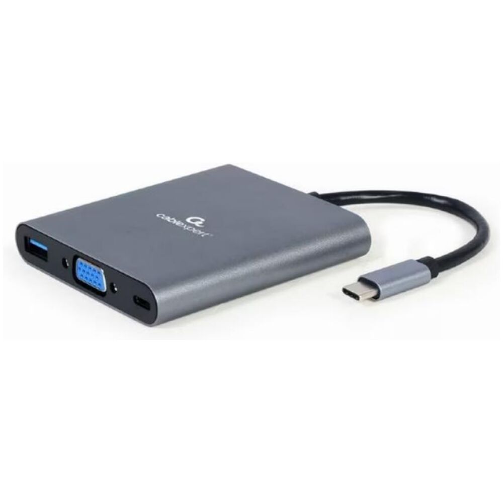 Gembird USB-C Docking Station με HDMI 4K PD Γκρι (A-CM-COMBO6-01) (GEMA-CM-COMBO6-01)