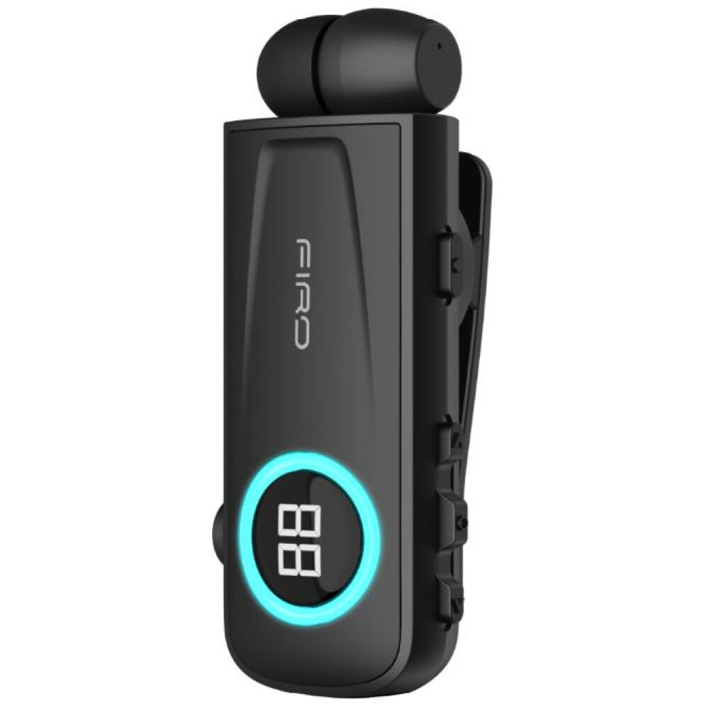 FIRO H17 BUSINESS BLUETOOTH RETRACTABLE EARPHONE ΜΕ ΟΘΟΝΗ, ΜΑΥΡΟ - Image 2