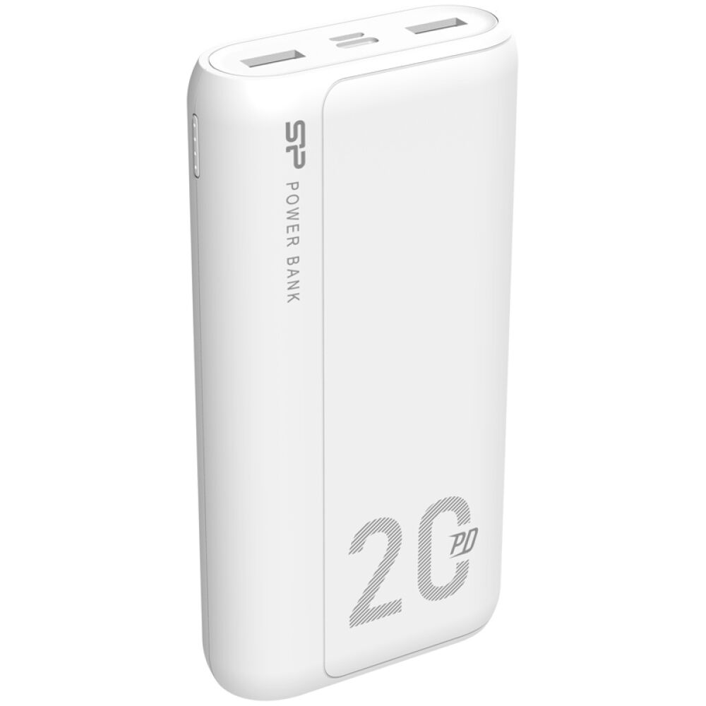 SILICON POWER power bank QS15, 20000mAh, 2x USB & USB Type-C, 18W, λευκό