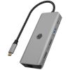 RaidSonic ICY BOX USB-C Docking Station με HDMI 4K PD Ethernet και σύνδεση 2 Οθονών Γκρι (IB-DK4012-CPD) (RSCIB-DK4012-CPD)