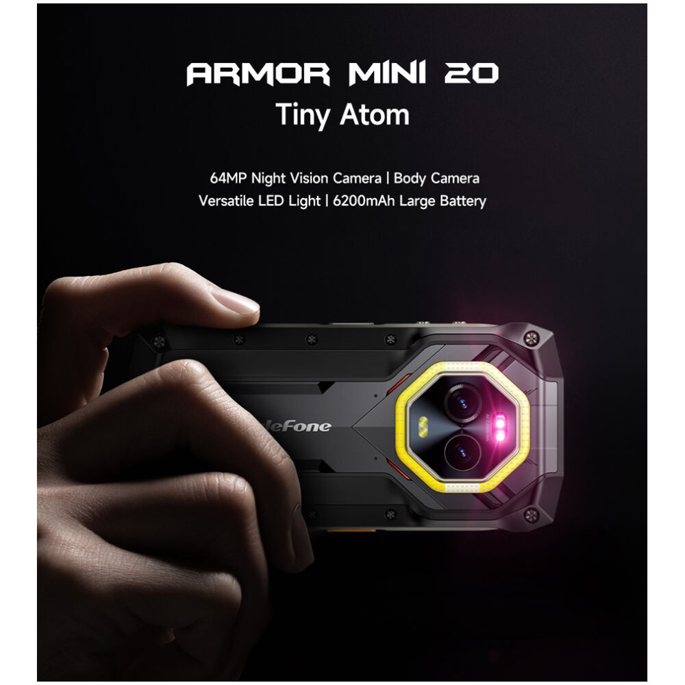 ULEFONE smartphone Armor Mini 20, 4.7", 8/256GB, 4G, 6200mAh, IP68/IP69K, μαύρο - Image 2
