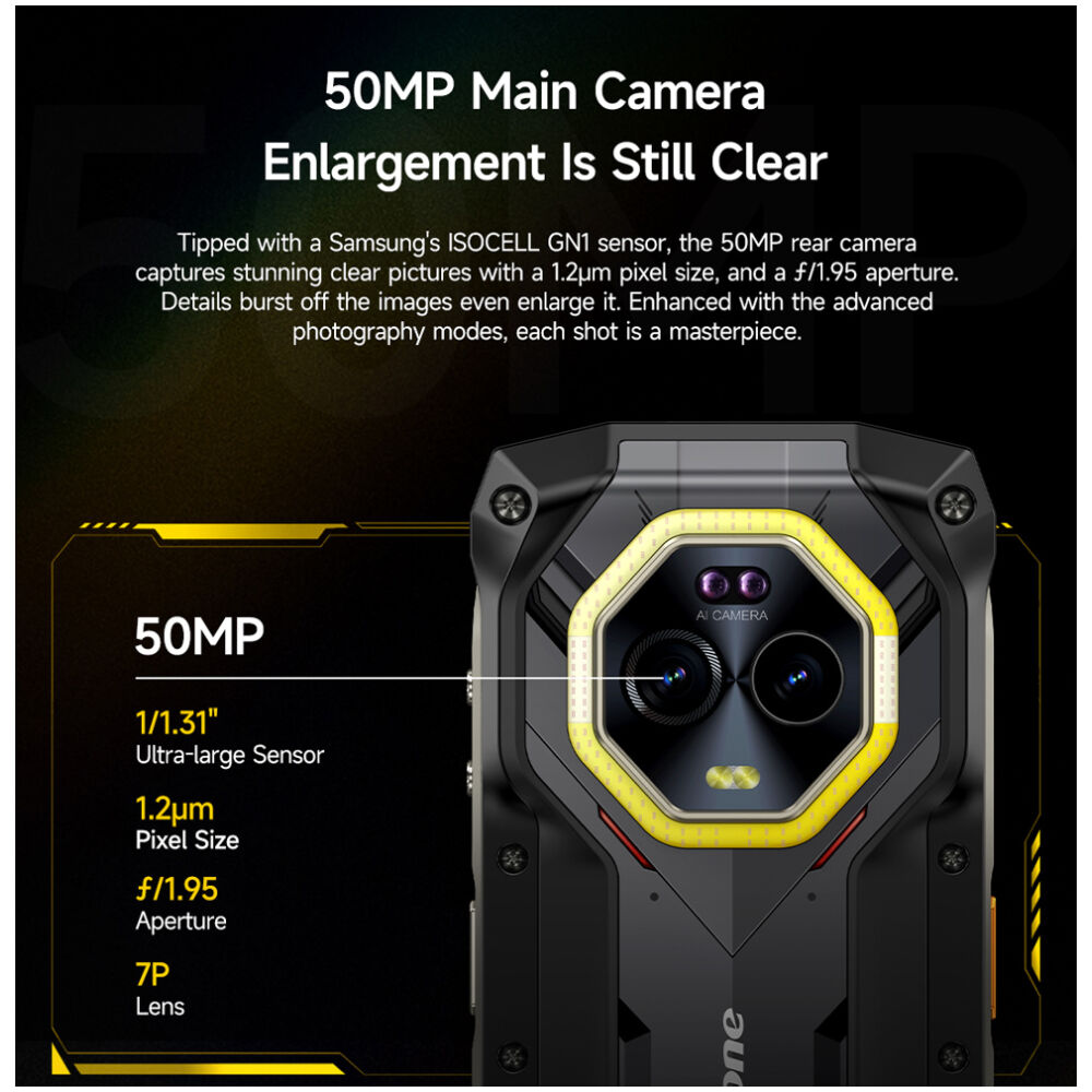 ULEFONE smartphone Armor Mini 20, 4.7", 8/256GB, 4G, 6200mAh, IP68/IP69K, μαύρο - Image 19