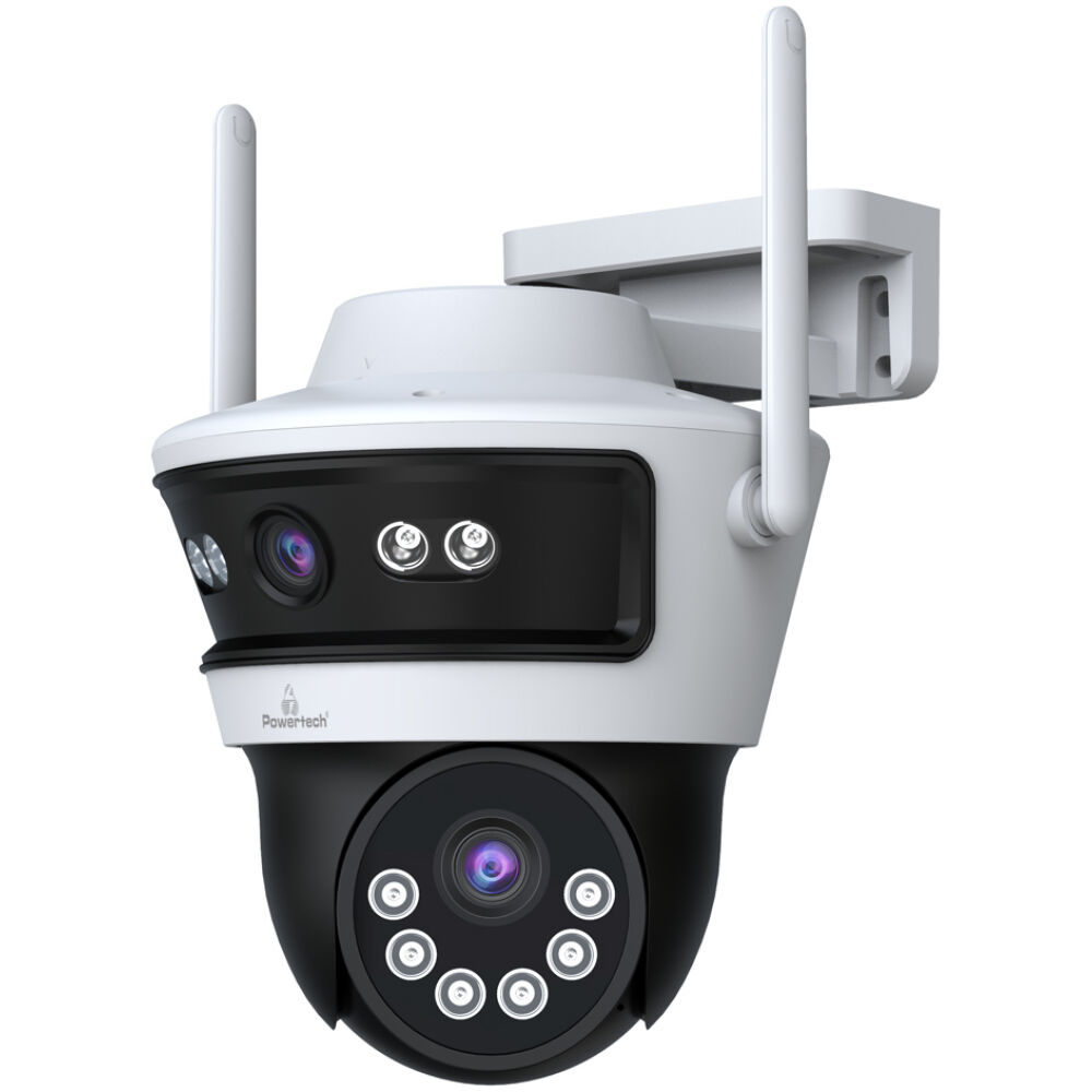 POWERTECH smart κάμερα PT-1340, 3MP, dual lens, WiFi, PTZ, SD, IP65 - Image 2