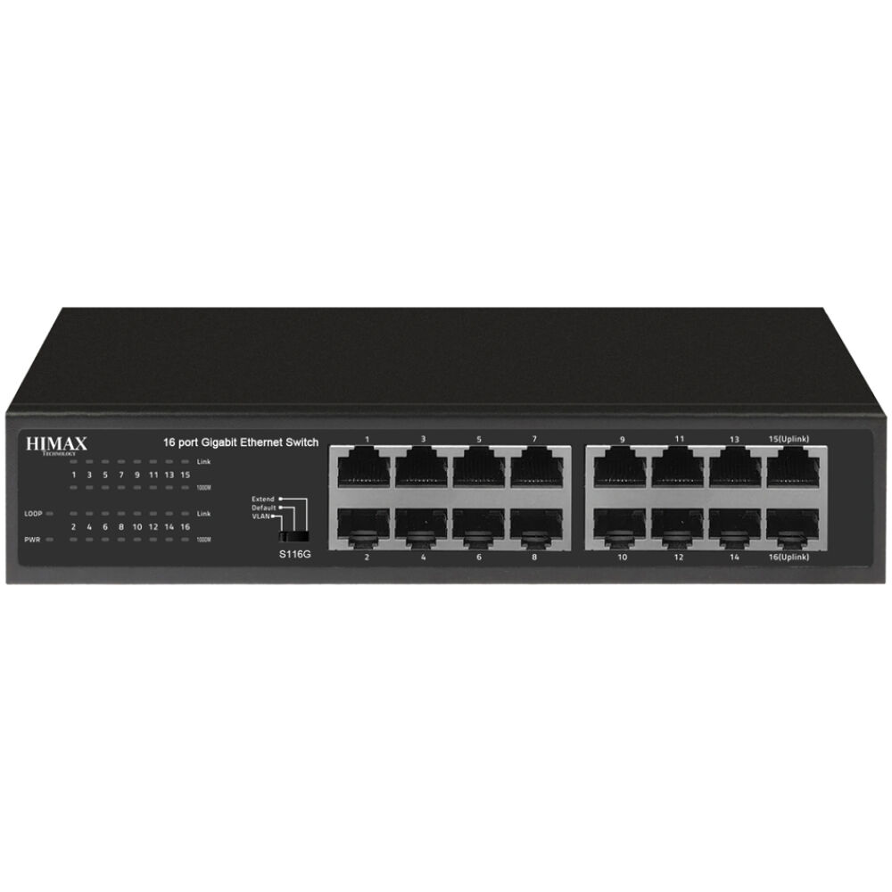 HIMAX switch S116G, 16x Ethernet θύρες, έως 1000Mbps