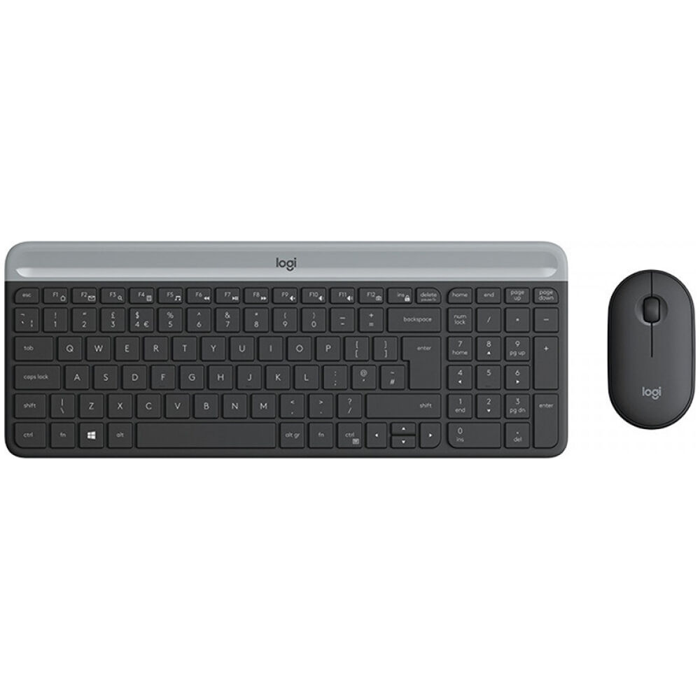 Logitech MK470 Slim Wireless Combo Graphite,US International (Qwerty) (920-009204) (LOGMK470GRPH)