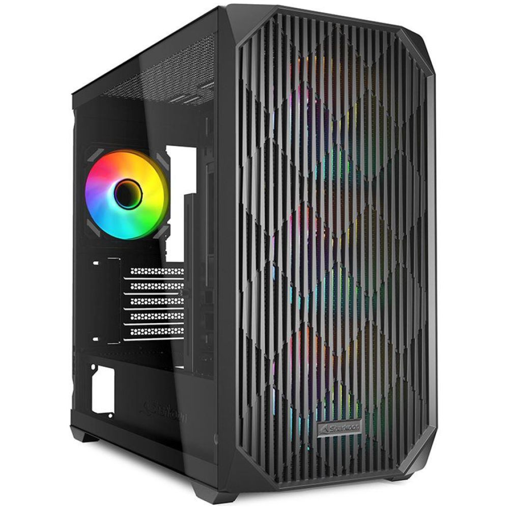 Sharkoon MK3 RGB  (schwarz, Tempered Glass)