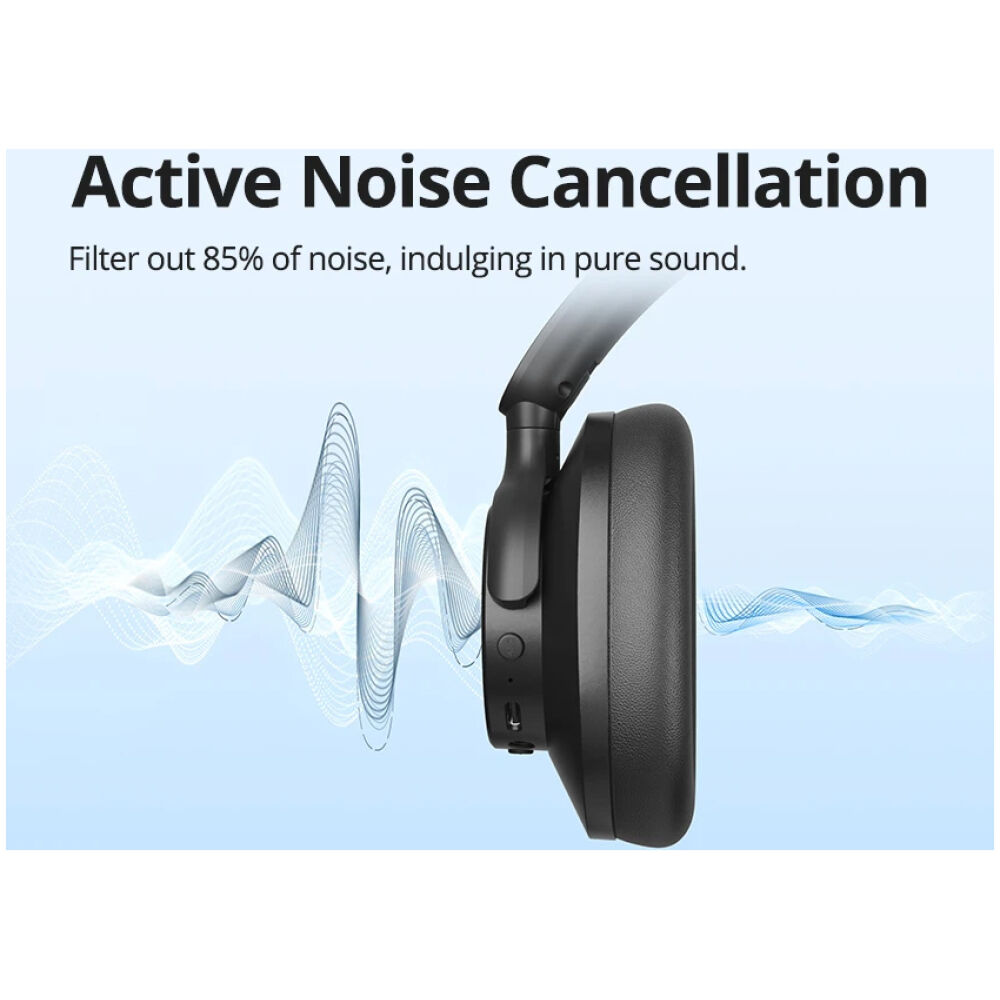 TRONSMART headphones Sounfii Q20, ασύρματα & ενσύρματα, ANC, Φ40mm, 500mAh, μαύρα - Image 2