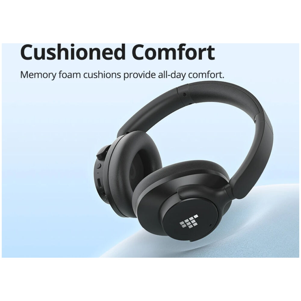 TRONSMART headphones Sounfii Q20, ασύρματα & ενσύρματα, ANC, Φ40mm, 500mAh, μαύρα - Image 3